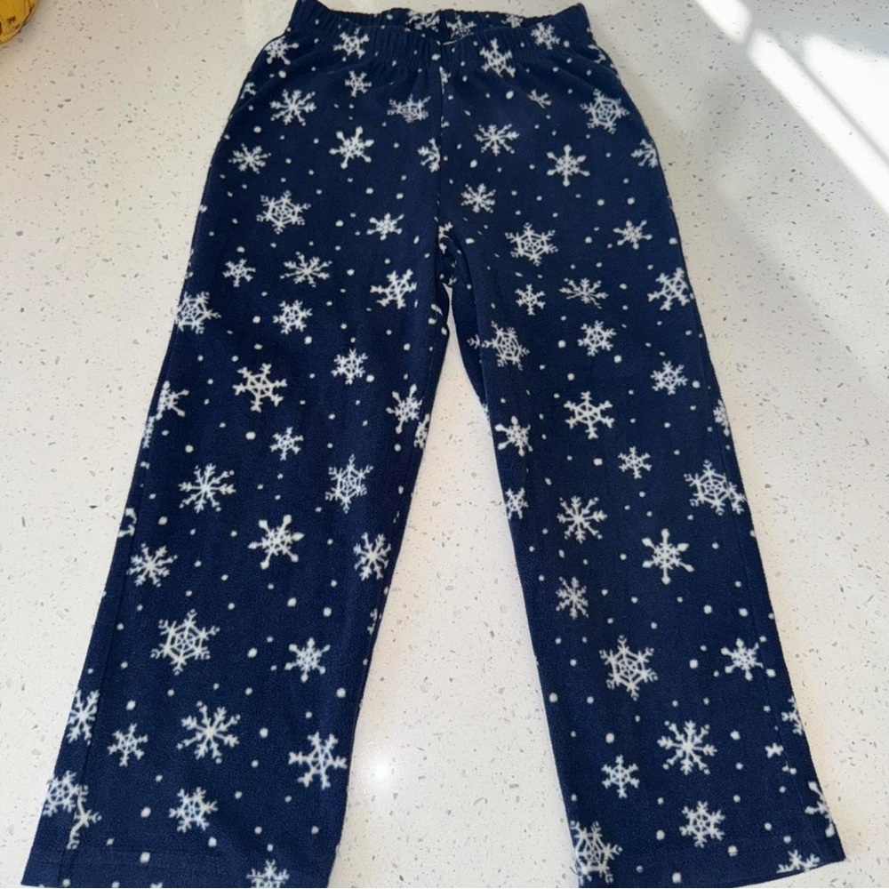 Old Navy Blue Snowflake Pajama Pants